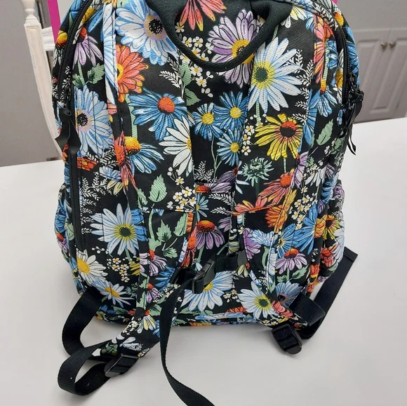 XL Campus Backpack Daisies NWT - Picture 3 of 7